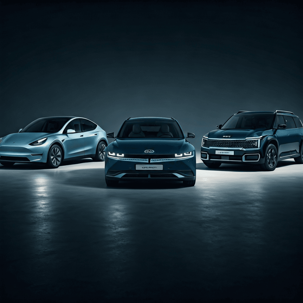Pertarungan Sengit di Pasar Mobil Listrik SUV 7-Seater Keluarga 2024: Tesla Model Y vs Hyundai Ioniq 7 vs Kia EV9 - Analisis Lengkap Spesifikasi, Harga, dan Keunggulan